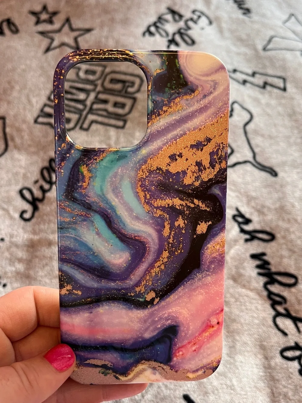 iPhone 13 Pro-max Velvet Caviar Marble Phone Case